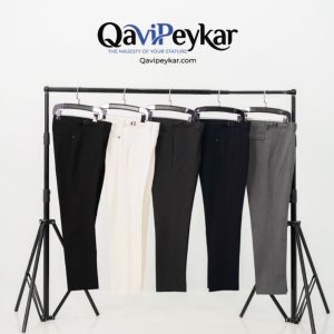شلوار اسلیم تک‌پیله گاباردین دوطرف کش 420 گرم | مدل رسمی خوش‌ایست